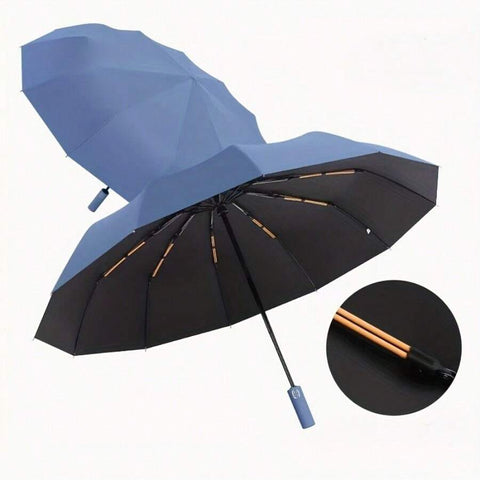 Automatic Folding Large Umbrella Rainproof And Windproof