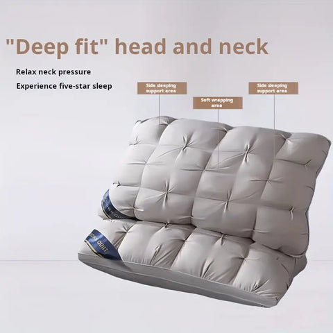 1pc Pillow Supports Neck and Spine for Relaxing Sleep