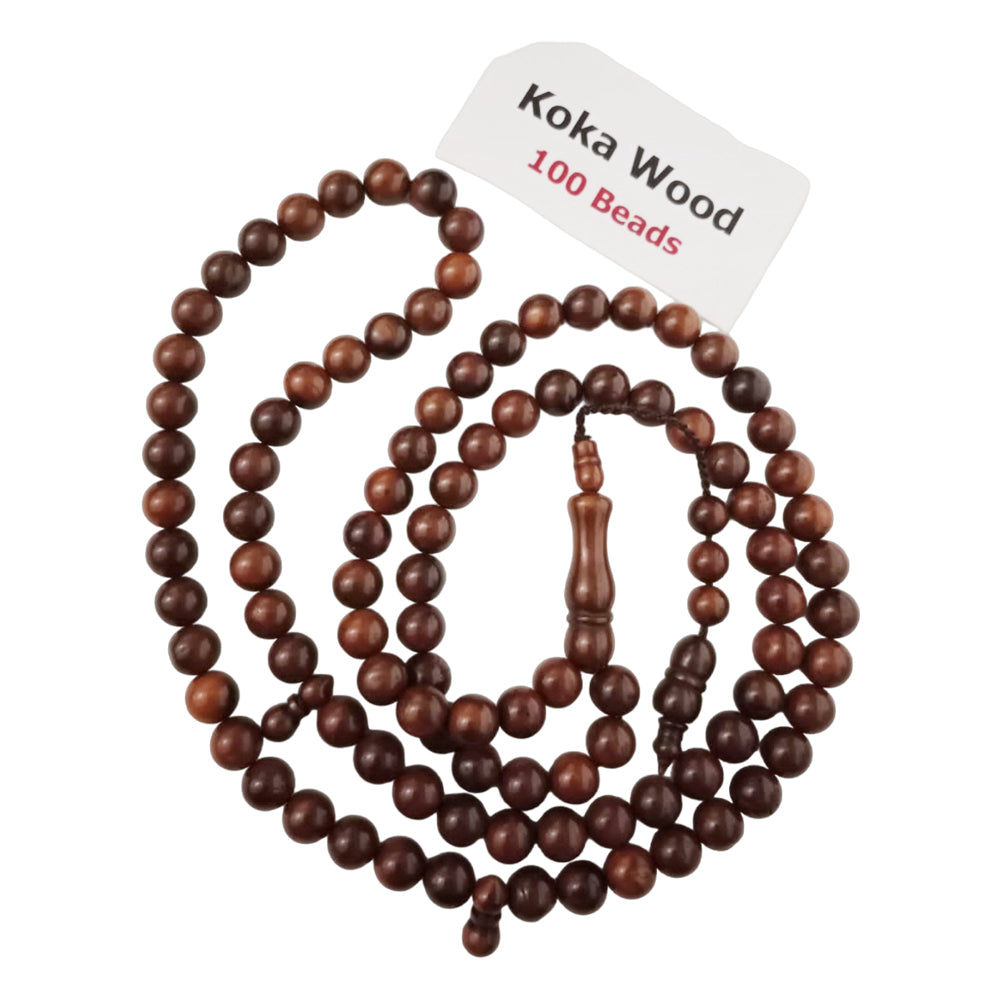 Koka Wood 100 Prayer Beads