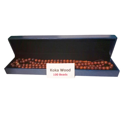 Koka Wood 100 Prayer Beads