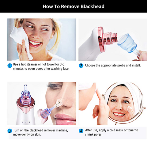 Electric Blackhead Remover Pore Vacuum Suction
